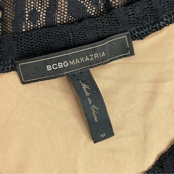 BCBGMaxAzria Nataly Black Lace Dress Size Medium - Picture 6 of 8